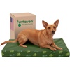 image:imageFurhaven WaterResistant Memory Foam Dog Bed for Large Dogs w Removable Washable Cover For Dogs Up to 95 lbs  IndoorOutdoor Logo Print Oxford Polycanvas Mattress  Stone Gray JumboXLWaterResistant Garden Print Jungle Green