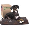 image:imageFurhaven WaterResistant Orthopedic Dog Bed for LargeMedium Dogs w Removable Washable Cover For Dogs Up to 55 lbs  IndoorOutdoor Logo Print Oxford Polycanvas Mattress  Chestnut LargeWaterResistant Garden Print Bark Brown