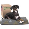 image:imageFurhaven WaterResistant Orthopedic Dog Bed for LargeMedium Dogs w Removable Washable Cover For Dogs Up to 55 lbs  IndoorOutdoor Logo Print Oxford Polycanvas Mattress  Chestnut LargeDlx Mat  Garden Print Iron Gate