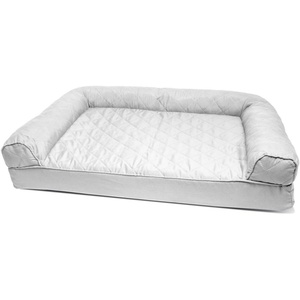 image:imageFurHaven Classic Sofa Orthopedic Dog Bed for Large Dogs with Orthopedic Egg Crate with a Solid Orthopedic Foam Base for Joint Support Removable Washable Cover Large Quilted Sofa Iron GraySilver Gray