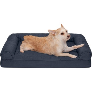 image:imageFurHaven Classic Sofa Orthopedic Dog Bed for Large Dogs with Orthopedic Egg Crate with a Solid Orthopedic Foam Base for Joint Support Removable Washable Cover Large Quilted Sofa Iron GrayIron Gray