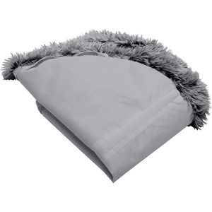 image:imageFurHaven Replacement Dog Bed Cover Long Faux Fur for Calming Cuddlers Machine Washable Customizable Filling Jumbo XL Faux Fur TaupeLong Faux Fur Gray