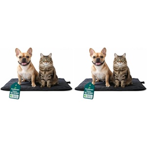image:imageFurHaven ThermaNAP Self Warming Cat Mat Dog Bed for Crates with SelfWarming Technology for Cozy Rest Fully Machine Washable Small Plush Faux Fur Gray