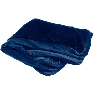 image:imageFurhaven Pillow Dog Bed for Large Dogs w Removable Bolsters amp Washable Cover  Plush amp Velvet L Shaped Chaise  Deep Sapphire JumboXLPlush  Velvet Deep Sapphire