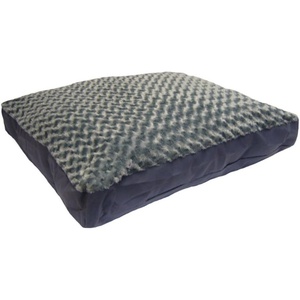 image:imageFurhaven Pillow Dog Bed for Large Dogs w Removable Washable Cover  Ultra Plush Faux Fur amp Suede Mattress  Cream JumboXLPlush Gray