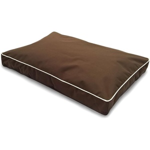 image:imageFurhaven Pillow Dog Bed for Large Dogs w Removable Washable Cover  Ultra Plush Faux Fur amp Suede Mattress  Cream JumboXLPolycanvas Espresso