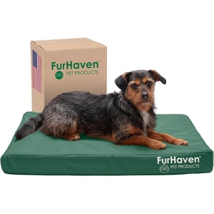image:imageFurhaven WaterResistant Cooling Gel Dog Bed for Large Dogs w Removable Washable Cover For Dogs Up to 95 lbs  IndoorOutdoor Logo Print Oxford Polycanvas Mattress  Chestnut JumboXLForest