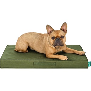 image:imageFurhaven WaterResistant Cooling Gel Dog Bed for Large Dogs w Removable Washable Cover For Dogs Up to 95 lbs  IndoorOutdoor Logo Print Oxford Polycanvas Mattress  Chestnut JumboXLGreen