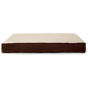 image:imageFurhaven WaterResistant Orthopedic Dog Bed for Large Dogs w Removable Quilt Top amp Washable Cover For Dogs Up to 95 lbs  IndoorOutdoor Quilt Top Convertible Mattress  Gray JumboXLSherpa  Suede Espresso