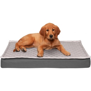 image:imageFurhaven WaterResistant Orthopedic Dog Bed for Large Dogs w Removable Quilt Top amp Washable Cover For Dogs Up to 95 lbs  IndoorOutdoor Quilt Top Convertible Mattress  Gray JumboXLConvertible Quilt Top Gray