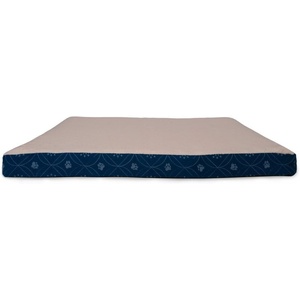 image:imageFurhaven WaterResistant Orthopedic Dog Bed for Large Dogs w Removable Quilt Top amp Washable Cover For Dogs Up to 95 lbs  IndoorOutdoor Quilt Top Convertible Mattress  Gray JumboXLSherpa  Paw Print Flannel Twilight Blue