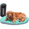 image:imageFurHaven Outdoor Travel Dog Bed for Large Dogs Lightweight Trail Pup Travel Pillow Mat with Stuff Sack Machine Washable amp Foldable Large AquaGranite GrayAquaGranite Gray