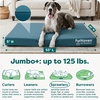 image:imageFurHaven WaterResistant Cooling Gel Dog Bed for Large Dogs Cool GelTop Foam with a Solid Orthopedic Foam Base for Comfort and Support Washable Cover Jumbo Plus XXL Polycanvas Deep Lagoon