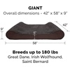 image:imageFurhaven Dog Bed Luxe Lounger Chocolate GiantXXXL WSame Size Waterproof Liner