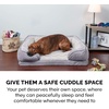 image:imageFurhaven Orthopedic Dog Bed for Large Dogs w Removable Bolsters amp Washable Cover For Dogs Up to 95 lbs  Plush amp Velvet Waves Perfect Comfort Sofa  Granite Gray JumboXL