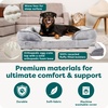 image:imageFurhaven Orthopedic Dog Bed for Large Dogs w Removable Bolsters amp Washable Cover For Dogs Up to 95 lbs  Plush amp Velvet Waves Perfect Comfort Sofa  Granite Gray JumboXL