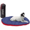 image:imageFurHaven Outdoor Travel Dog Bed for Large Dogs Lightweight Trail Pup Travel Pillow Mat with Stuff Sack Machine Washable amp Foldable Large AquaGranite GrayFlame RedTrue Blue
