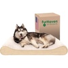 image:imageFurhaven Memory Foam Dog Bed for Large Dogs w Removable Washable Cover For Dogs Up to 75 lbs  Ultra Plush Faux Fur amp Suede Luxe Lounger Contour Mattress  Cream JumboXL