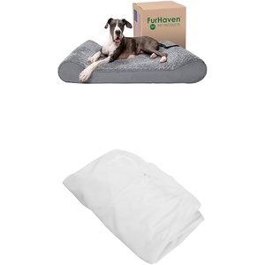 image:imageFurhaven Dog Bed Luxe Lounger Gray GiantXXXL WSame Size Waterproof Liner