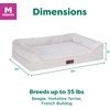 image:imageFurhaven Jumbo Plus 53x40 Orthopedic Dog Bed  CertiPURUS Foam Sofa Pet Bed Embossed Velvet Removable Washable Cover ClayClay