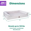 image:imageFurhaven Jumbo Plus 53x40 Orthopedic Dog Bed  CertiPURUS Foam Sofa Pet Bed Embossed Velvet Removable Washable Cover ClayClay