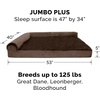 image:imageFurhaven Replacement Dog Bed Cover Plush amp Velvet L Shaped Chaise Machine Washable  Platinum Gray MediumPlush  Velvet Sable Brown