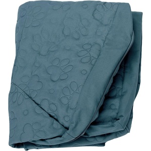 image:imageFurhaven Replacement Dog Bed Cover Pinsonic Quilted Paw L Shaped Chaise Machine Washable  Bluestone LargeQuilted Paw Bluestone