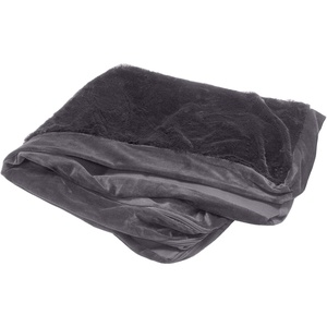 image:imageFurhaven Replacement Dog Bed Cover Plush amp Velvet L Shaped Chaise Machine Washable  Platinum Gray MediumPlush  Velvet Platinum Gray