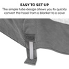 image:imageFurhaven 26 Round Cooling Gel Dog Bed for MediumSmall Dogs w Removable Washable Cover For Dogs Up to 30 lbs  Sherpa amp Suede Snuggery  Gray 26inchFaux Lambswool  Suede Gray