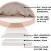 image:imageFurhaven 26 Round Memory Foam Dog Bed for MediumSmall Dogs w Removable Washable Cover For Dogs Up to 30 lbs  Sherpa amp Suede Snuggery  Gray 26inchFaux Lambswool  Suede Cream