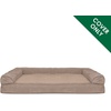 image:imageFurhaven Replacement Dog Bed Cover Plush amp Suede SofaStyle Machine Washable  Almondine Jumbo XLarge