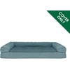 image:imageFurhaven Replacement Dog Bed Cover Plush amp Suede SofaStyle Machine Washable  Deep Pool Jumbo XLarge