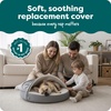 image:imageFurhaven Replacement Dog Bed Cover Plush amp Suede SofaStyle Machine Washable  Gray Jumbo XLargeFaux Lambswool  Suede Gray